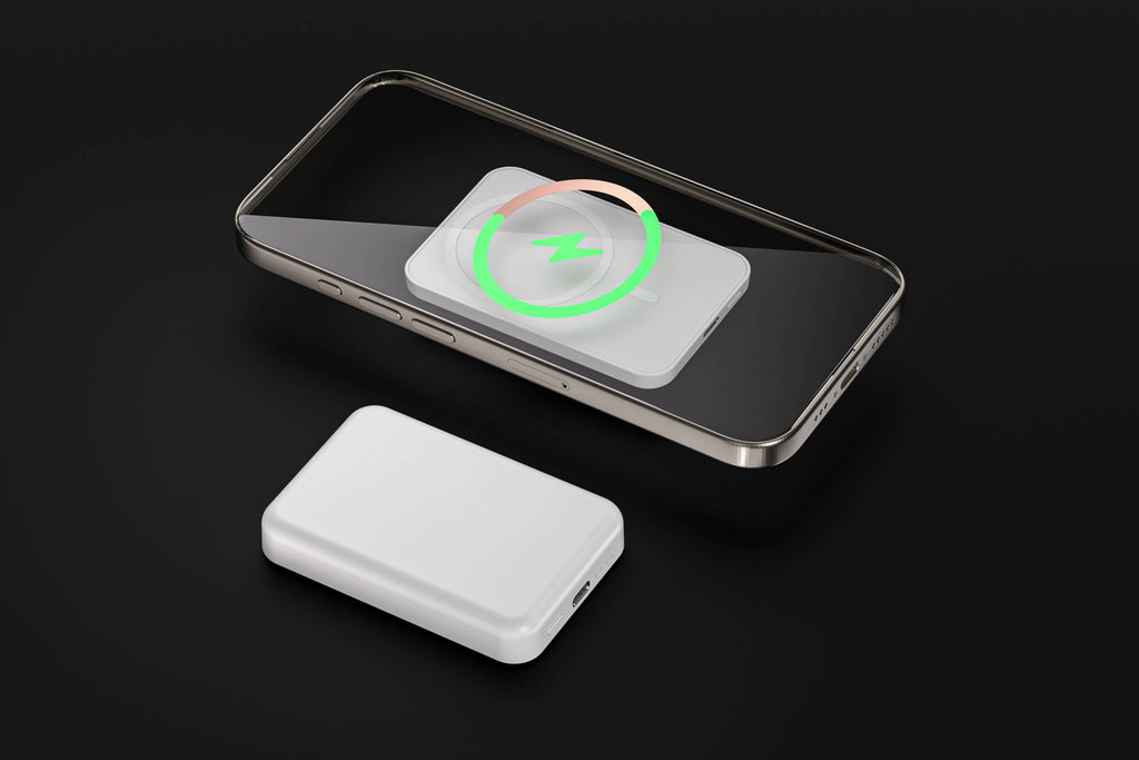 MagSafe 7200mAh Wireless Power Bank – Fast & Portable: Black