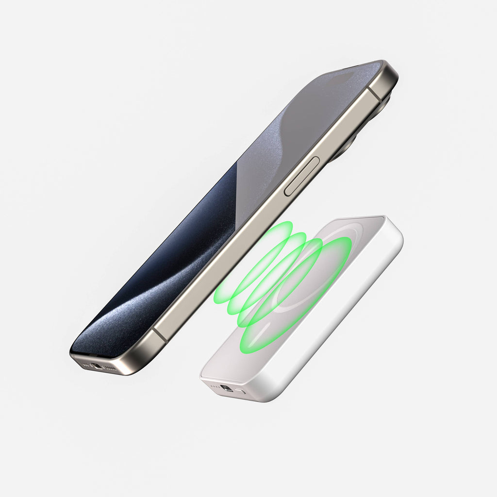 MagSafe 7200mAh Wireless Power Bank – Fast & Portable: Black