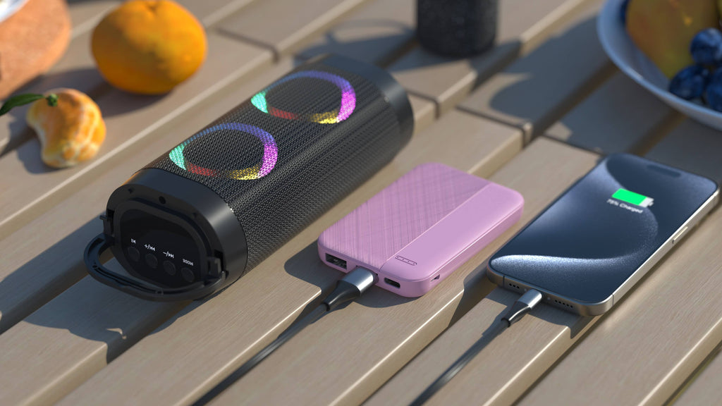 Fast Charging 6600mAh Power Bank | Dual Output | Retail-Pack: Pink