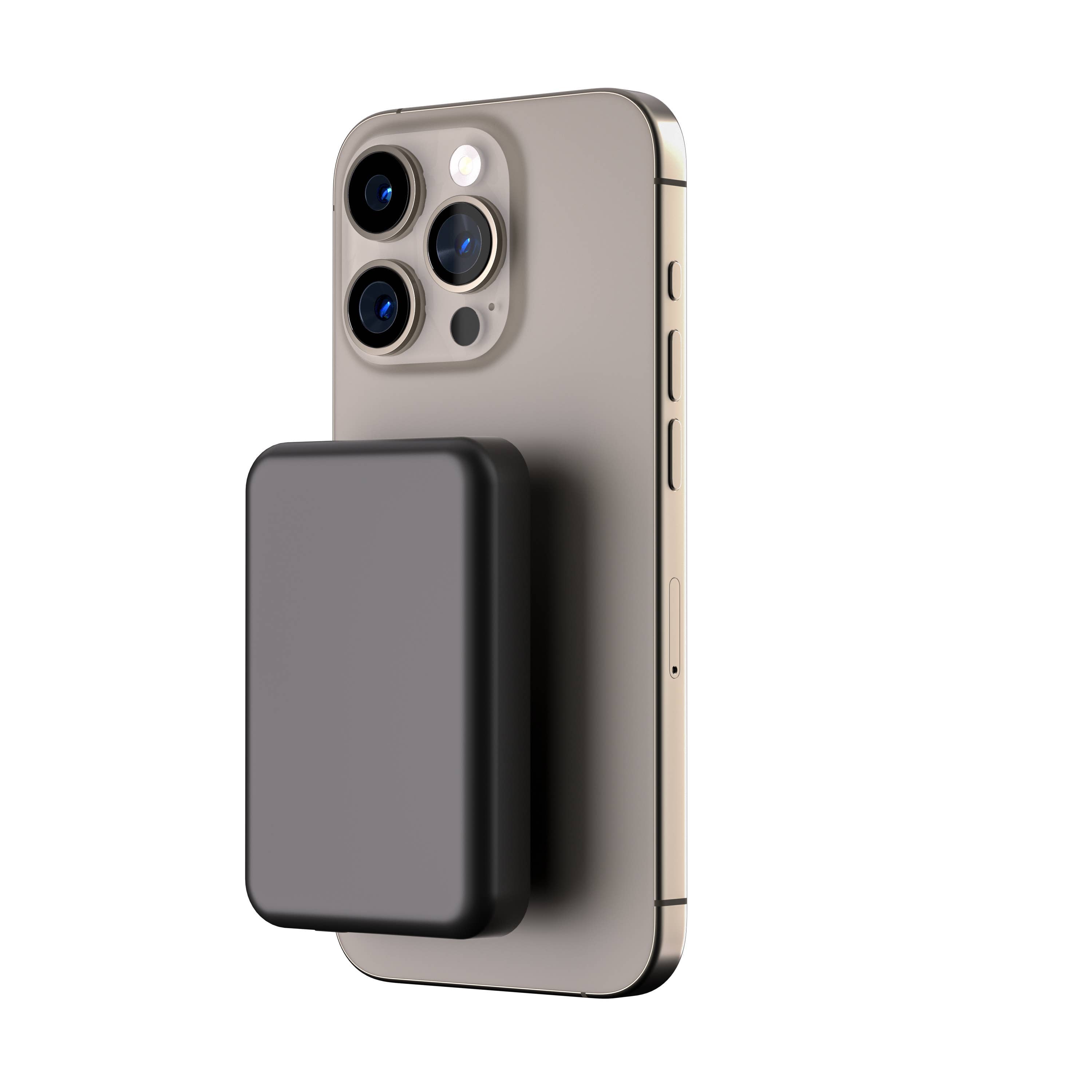 MagSafe 7200mAh Wireless Power Bank – Fast & Portable: Black