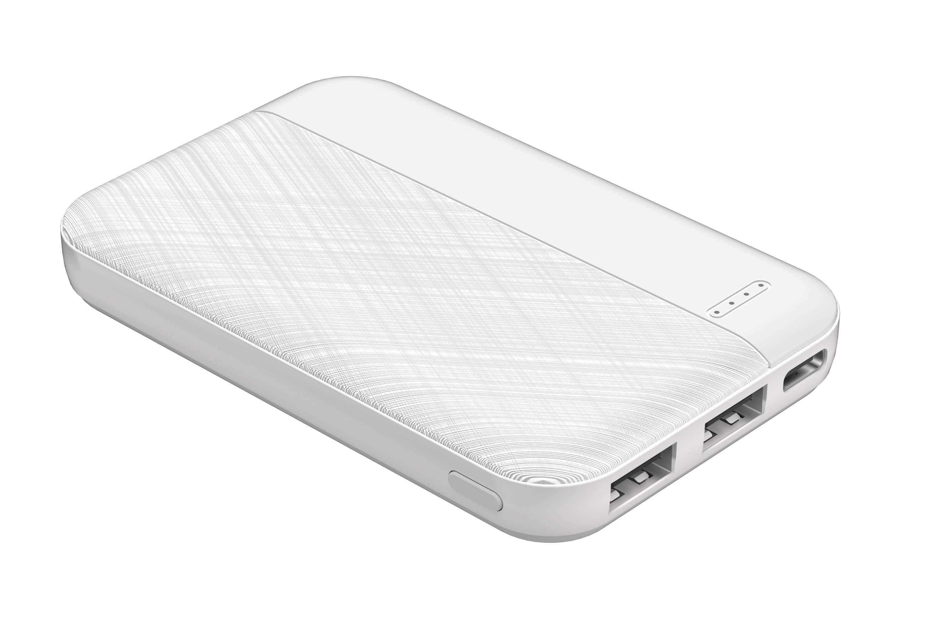 Fast Charging 6600mAh Power Bank | Dual Output | Retail-Pack: Pink